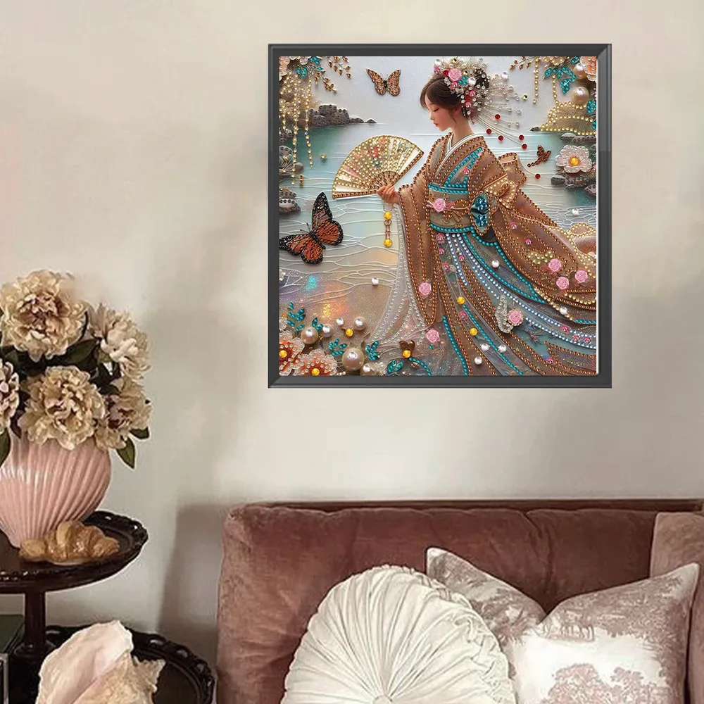 Kit peinture diamant fille japonaise forme spéciale