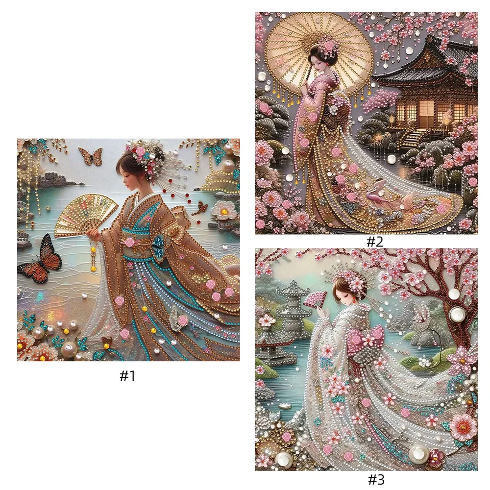 Kit peinture diamant fille japonaise forme spéciale