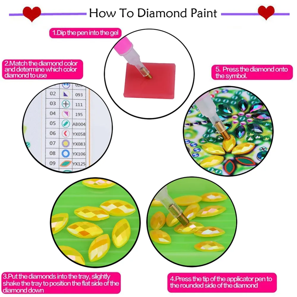Kit peinture diamant fille japonaise forme spéciale