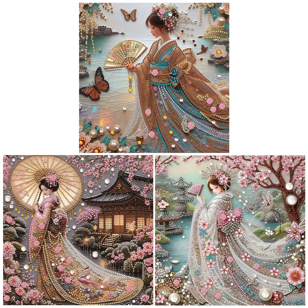 Kit peinture diamant fille japonaise forme spéciale