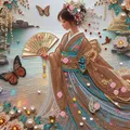 Kit peinture diamant fille japonaise forme spéciale – Couleur YXZ230