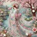 Kit peinture diamant fille japonaise forme spéciale – Couleur YXZ232