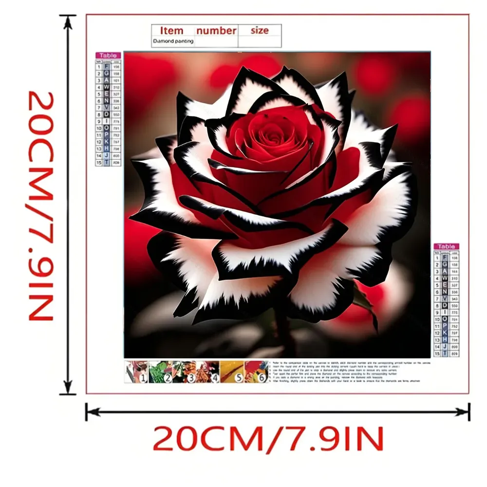 Kit peinture diamant fleur 20 à 50 cm