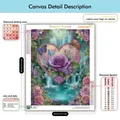 Kit peinture diamant fleur d'amour 20x30 à 40x50 cm – 4