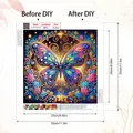 Kit peinture diamant fleur papillon 30x30cm – 2