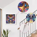 Kit peinture diamant fleur papillon 30x30cm – 4
