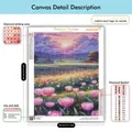 Kit peinture diamant fleurs 20 à 50 cm débutant – 4