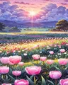 Kit peinture diamant fleurs 20 à 50 cm débutant – Couleur DZDP122734