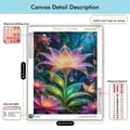 Kit peinture diamant fleurs 20 à 50 cm ronde ou carrée – 4