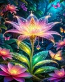 Kit peinture diamant fleurs 20 à 50 cm ronde ou carrée – Couleur DZDP122295