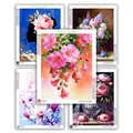 Kit peinture diamant fleurs 20x30 à 40x50 cm – 1