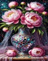 Kit peinture diamant fleurs 20x30 à 40x50 cm – Couleur DZDP120890