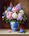 Kit peinture diamant fleurs 20x30 à 40x50 cm – Couleur DZDP129181