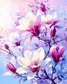 Kit peinture diamant fleurs 20x30 à 40x50 cm – Couleur DZDP131156