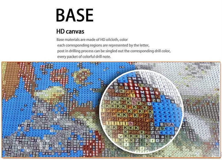 Kit peinture diamant fleurs oiseaux fée 30 à 90 cm