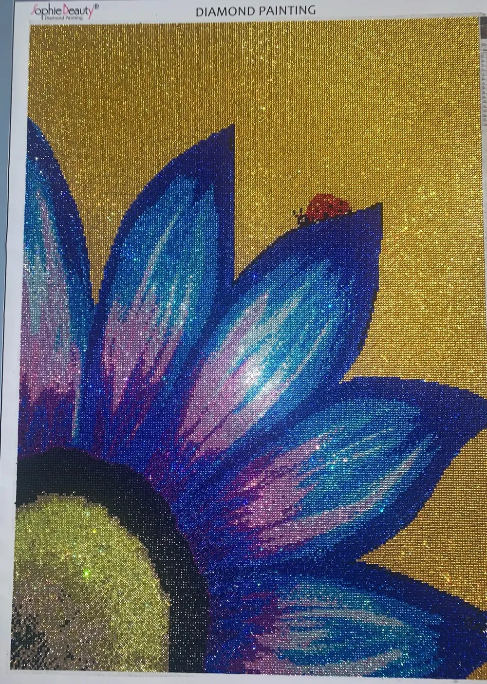 Kit peinture diamant fleurs oiseaux fée 30 à 90 cm