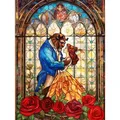 Kit peinture diamant floqué 30x40 à 50x70 cm – Couleur Round crystal
