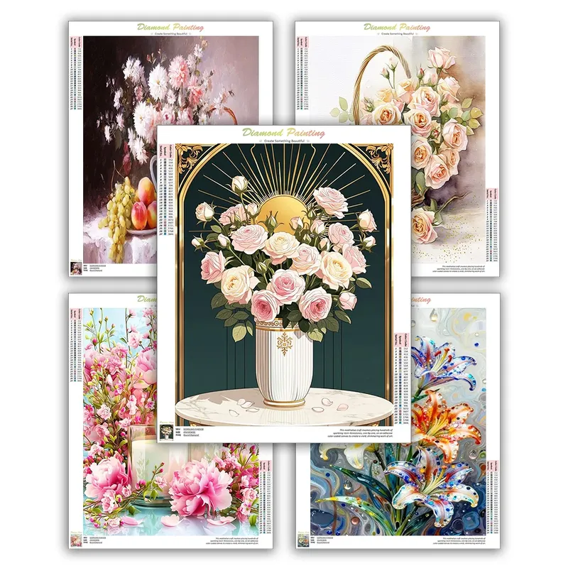 Kit peinture diamant floral 20 à 50 cm