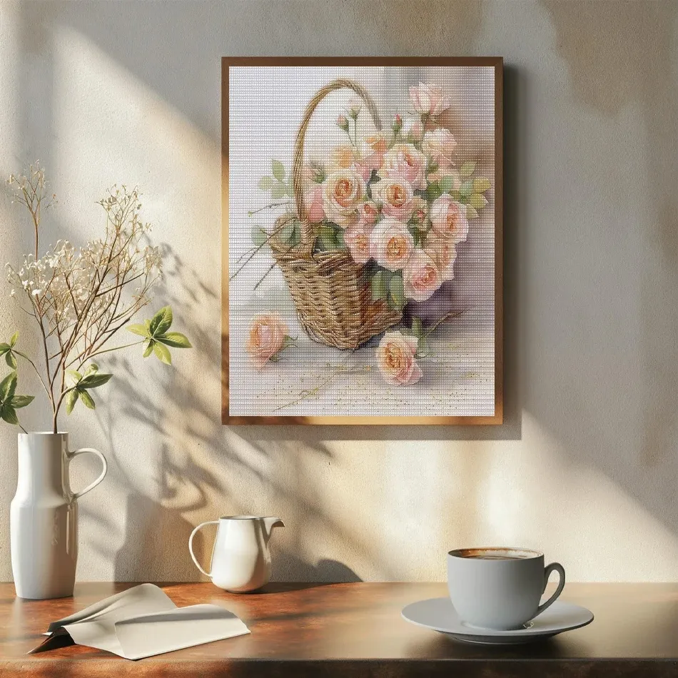Kit peinture diamant floral 20 à 50 cm