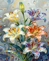 Kit peinture diamant floral 20 à 50 cm – Couleur DZDP122361