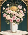 Kit peinture diamant floral 20 à 50 cm – Couleur DZDP125416