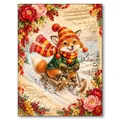 Kit peinture diamant forêt noël 30 à 60 cm – Couleur WE4728
