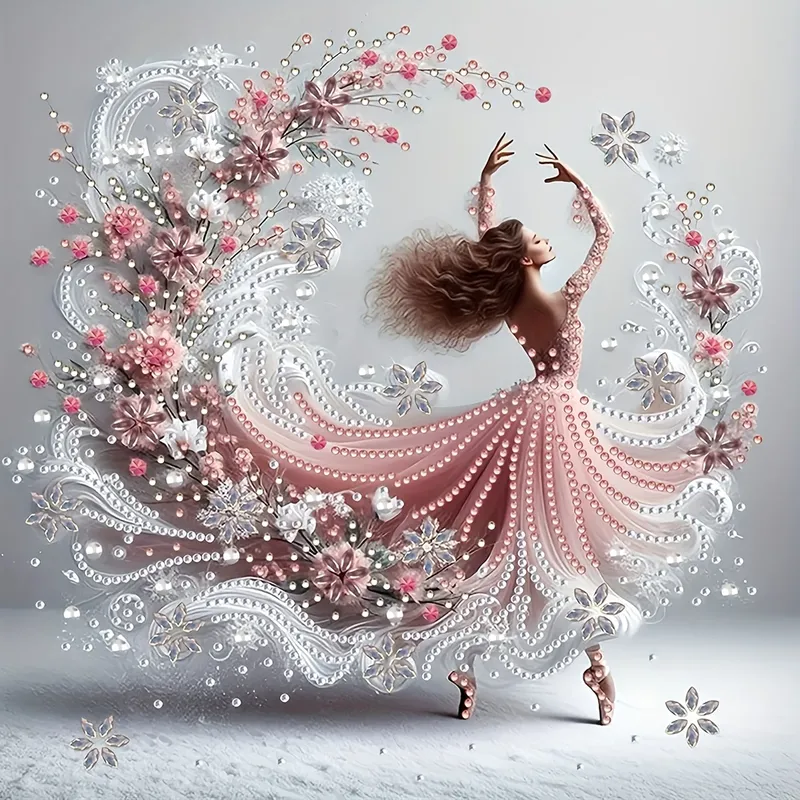 Kit peinture diamant forme spéciale danseuse