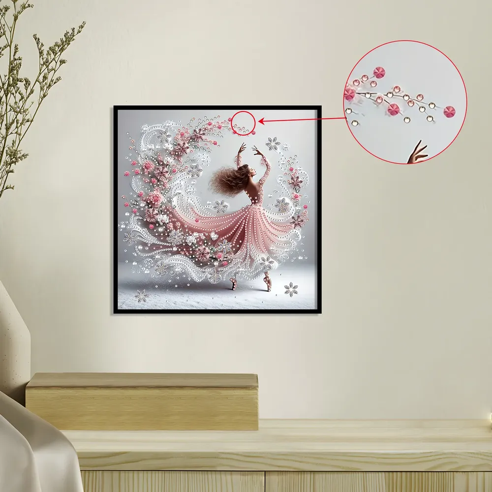 Kit peinture diamant forme spéciale danseuse