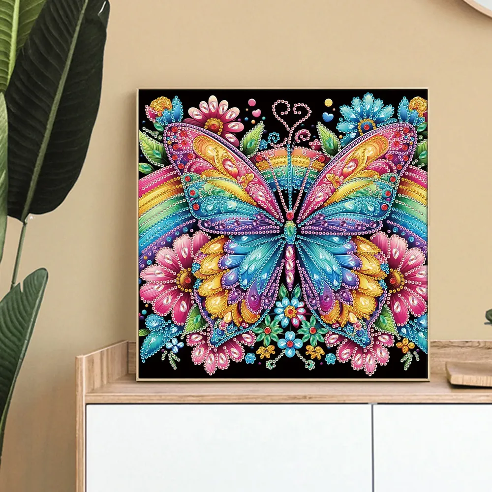 Kit peinture diamant forme spéciale papillon