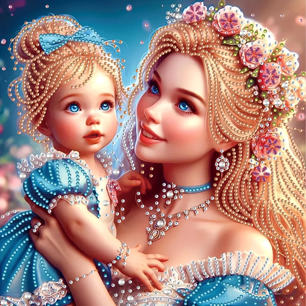 Kit peinture diamant forme spéciale princesse