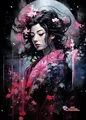Kit peinture diamant geisha dragon 20x30 à 50x70 cm – Couleur C1590-9