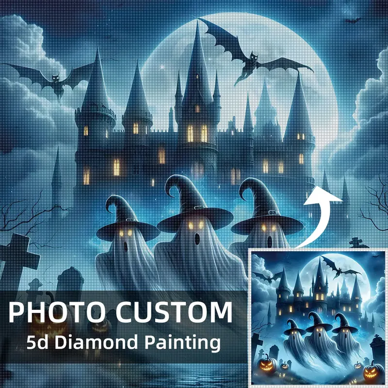 Kit peinture diamant Halloween 20 à 50 cm
