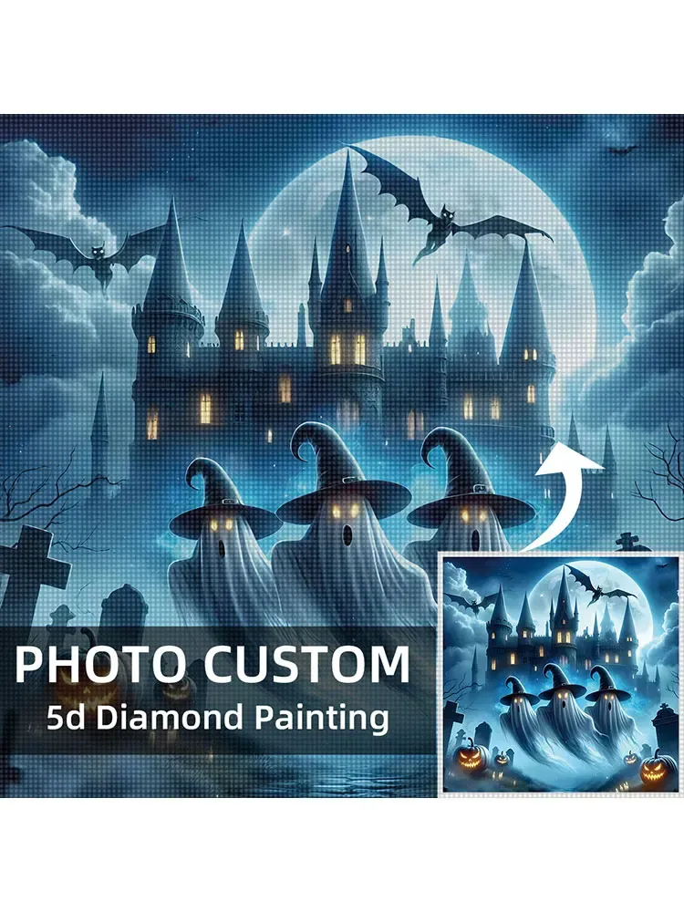 Kit peinture diamant Halloween 20 à 50 cm