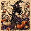 Kit peinture diamant Halloween fantôme et citrouille – Couleur ZZHCnvwu