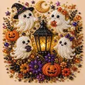 Kit peinture diamant Halloween fantôme et citrouille – Couleur ZZHDyouling