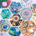 Kit peinture diamant hibou extraterrestre 30 cm – 6