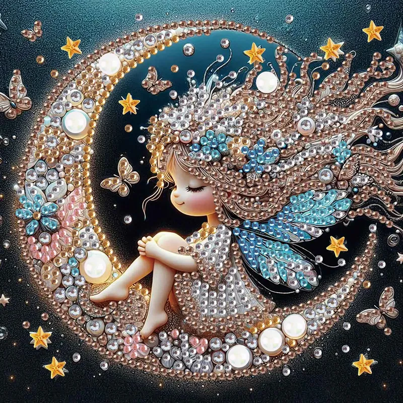 Kit peinture diamant lune forme spéciale adulte