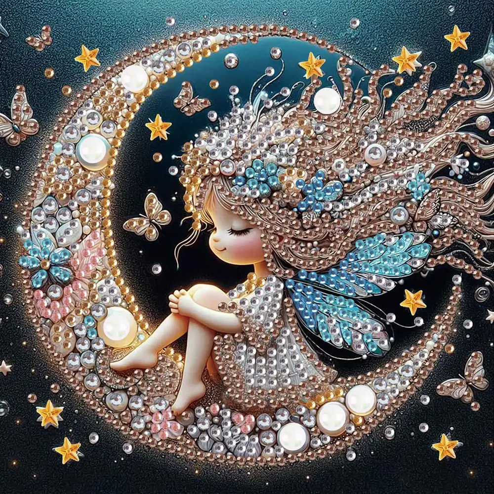 Kit peinture diamant lune forme spéciale adulte