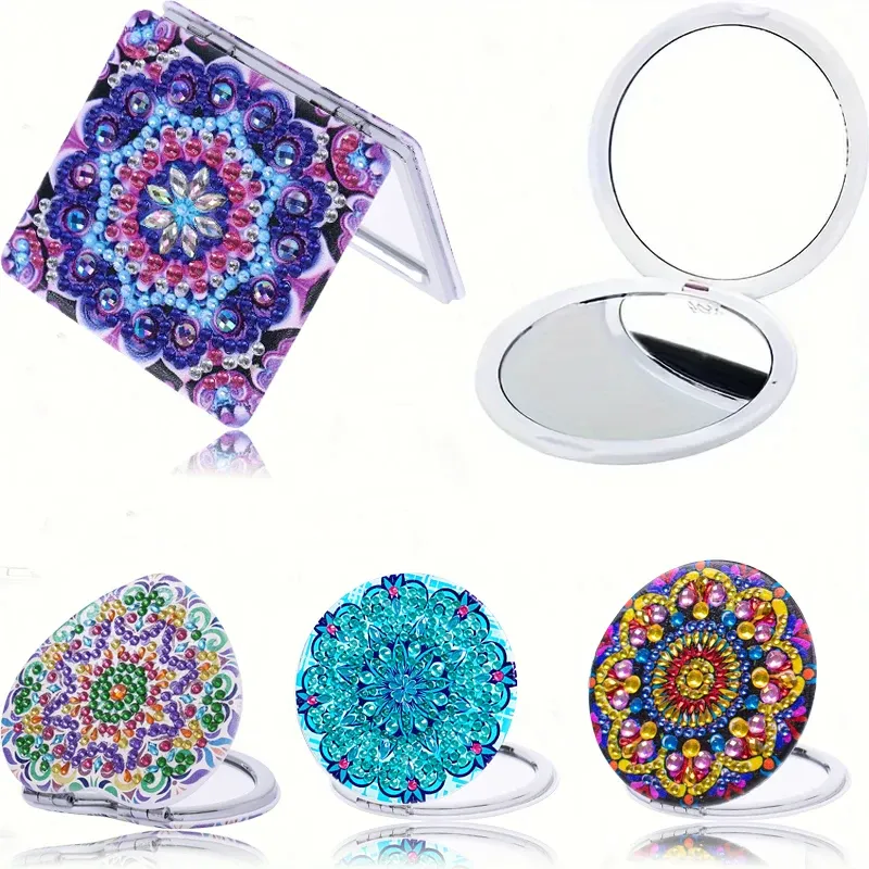 Kit peinture diamant miroir mandala forme spéciale