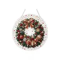 Kit peinture diamant Noël 20x20 cm avec chaîne – Color Christmas wreath