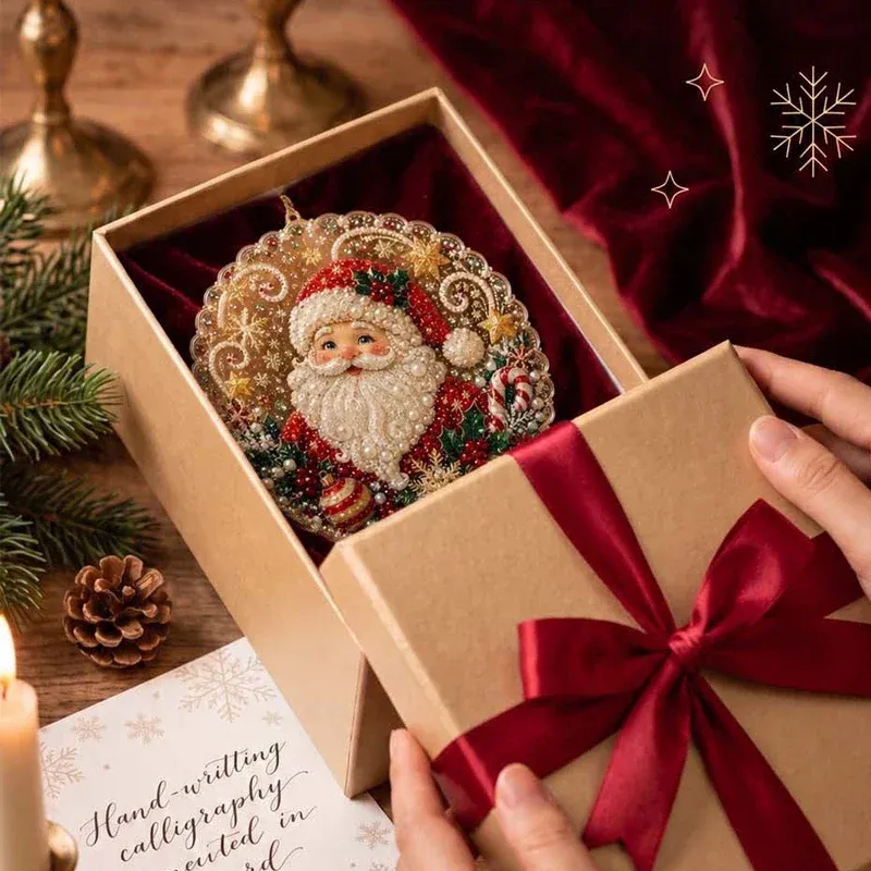 Kit peinture diamant Noël 20x20 cm avec chaîne