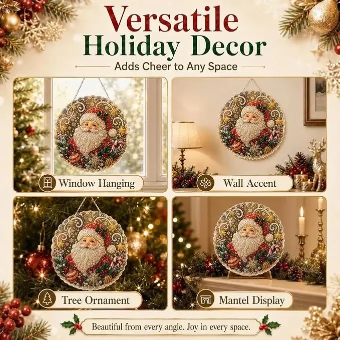 Kit peinture diamant Noël 20x20 cm avec chaîne