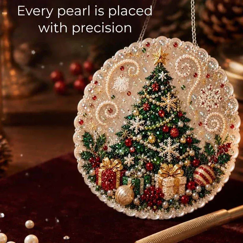 Kit peinture diamant Noël 20x20 cm avec chaîne