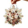 Kit peinture diamant Noël 20x20 cm avec chaîne – Color Snowflake elk