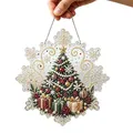 Kit peinture diamant Noël 20x20 cm avec chaîne – Color Snowflake tree