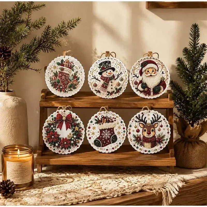 Kit peinture diamant Noël 6 pièces