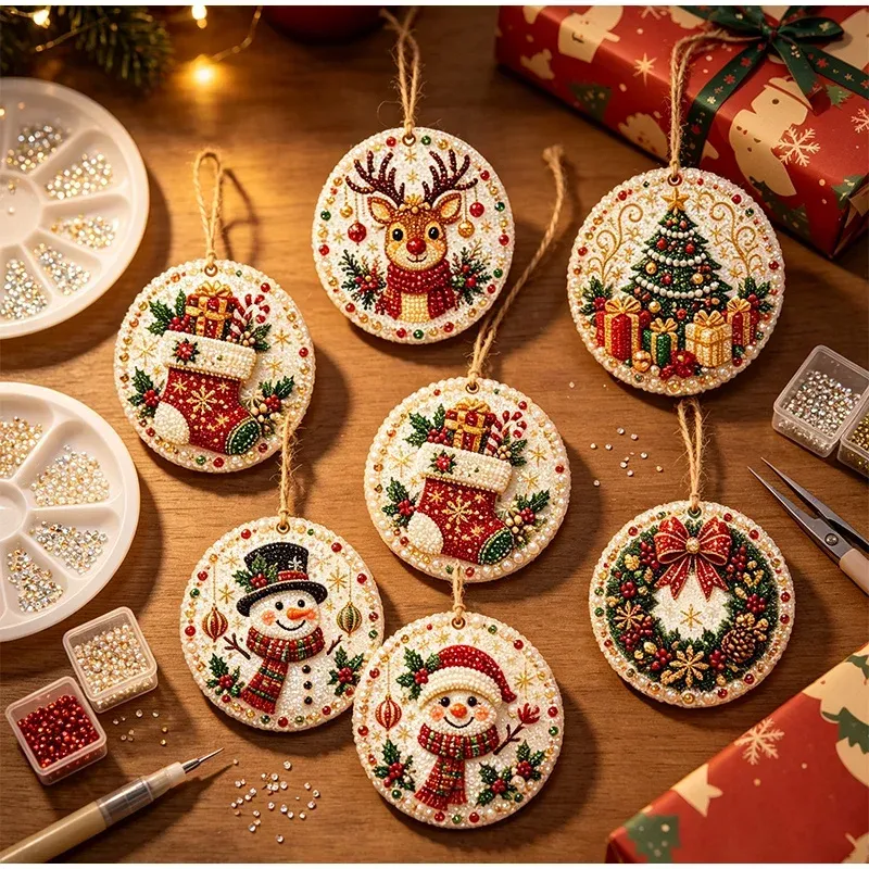 Kit peinture diamant Noël 6 pièces