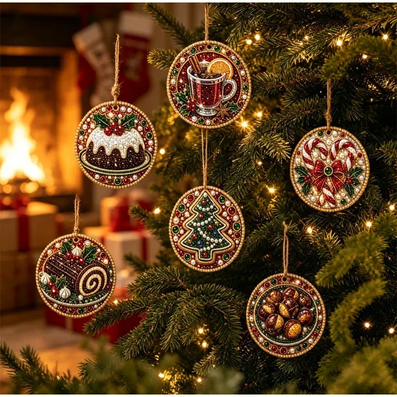 Kit peinture diamant Noël 6 pièces