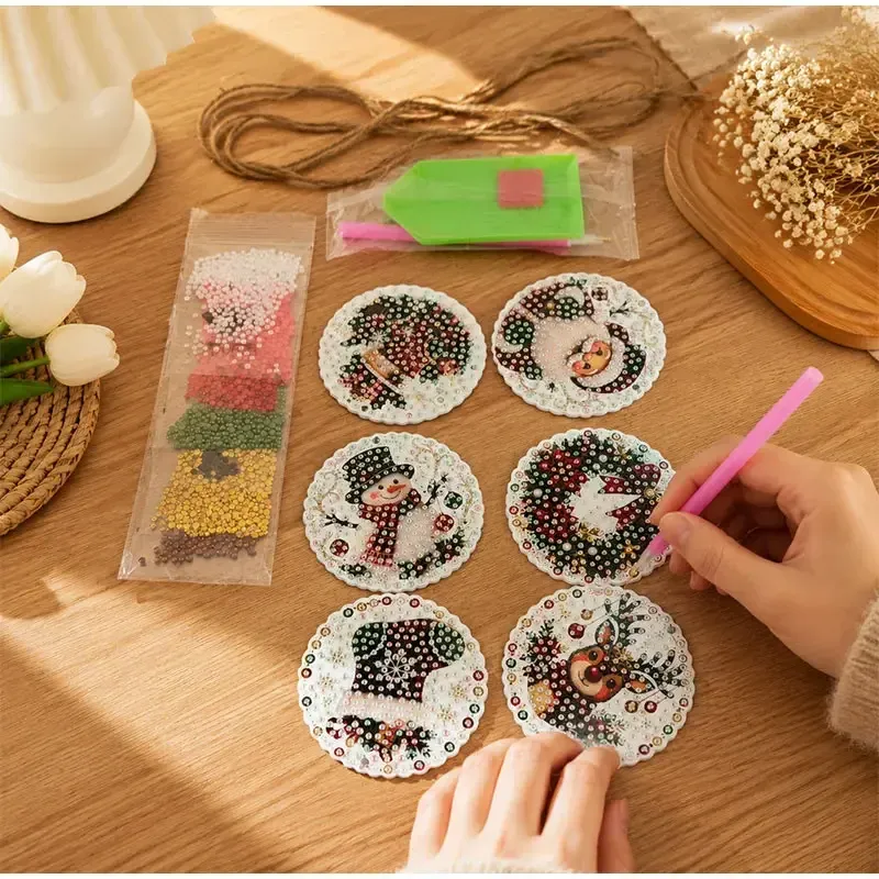Kit peinture diamant Noël 6 pièces