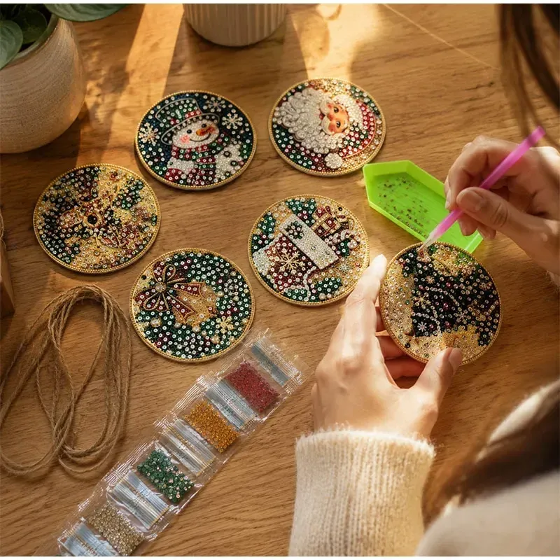 Kit peinture diamant Noël 6 pièces